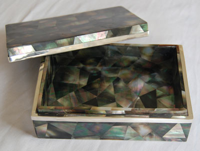 Black MOP Shell Box