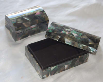 Black MOP Pinctada Margaritifera Shell Box