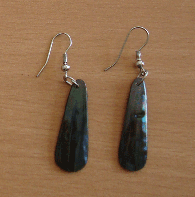 Black Pen Shell Earring
