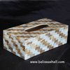 Capiz Shell Tissue Box Handmade
