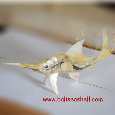 Mother of Pearl Shell Fish Handicraft