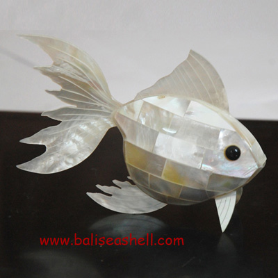 White Goldfish Ornament