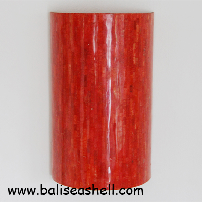 Red Coral Lamp Art Craft Wall Decor