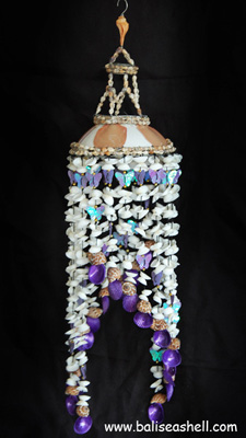 Purple Capiz Shell Wind Chimes