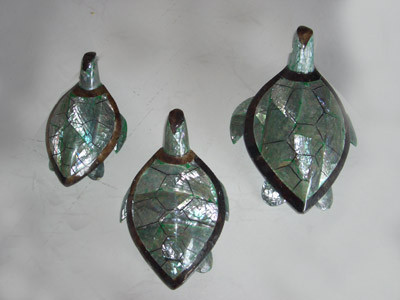 Turtle Crafts Shell Green And Recein