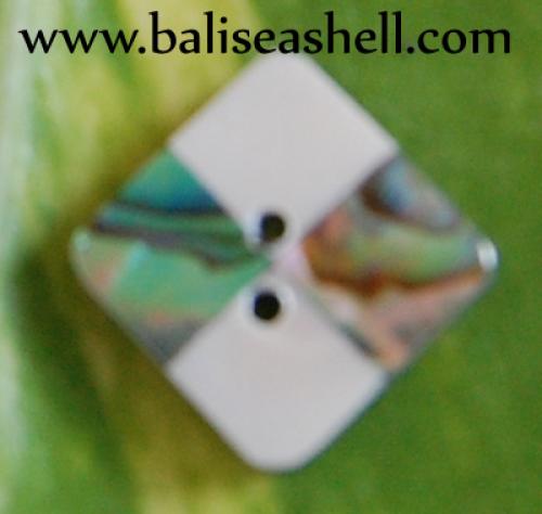 Mop Pyramid Earring With Silver