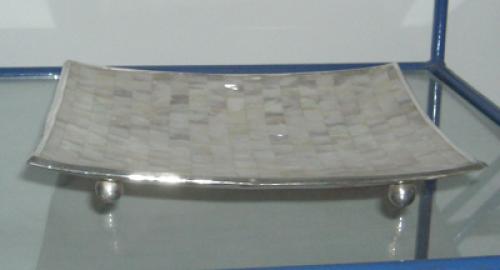 Paua Shell Ashtray smoke with Silver