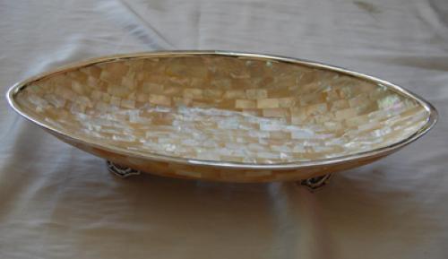 Seashell Natural Gold Mother of Pearl Polished