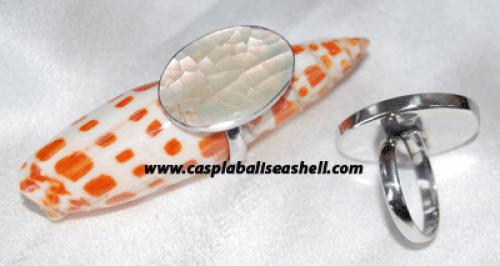 White Mop Shell Earring