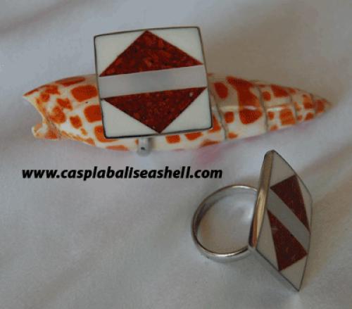 Earring Shell With Stainless Art