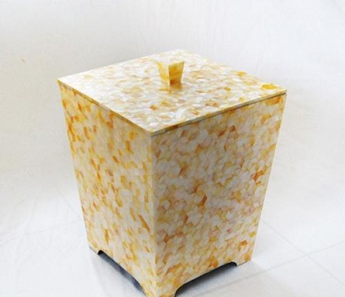 MOP Shell Round Square Earring