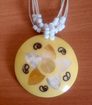 Pink Mop Shell Art Crafts Inlay