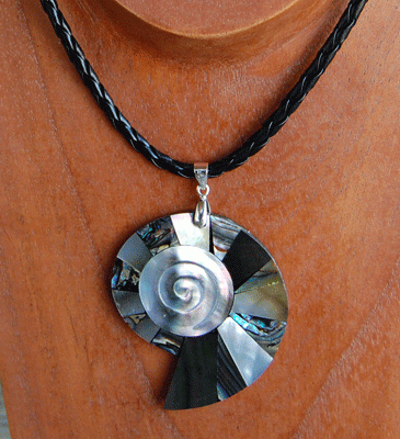 Paua Earring With Silver